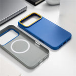 Matte Shockproof MagSafe Case with Colored Camera Accent for iPhone 17 Series