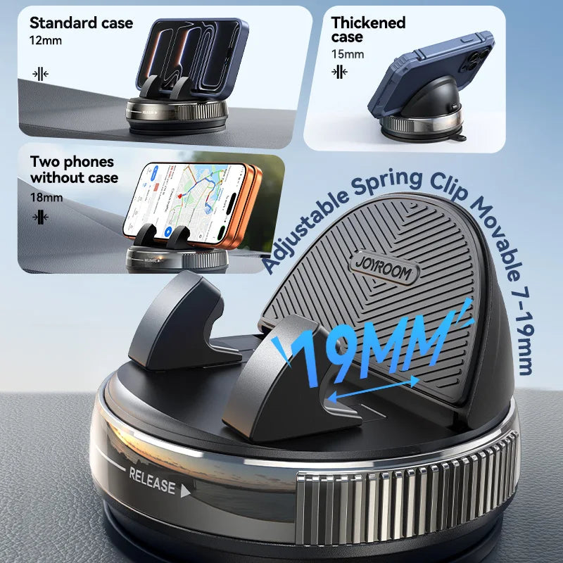 Silicone Non-Slip Car Phone Mount Holder With 360° Rotation