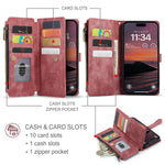 10-Card Leather Wallet Case with Detachable Lanyard for iPhone 18 Series