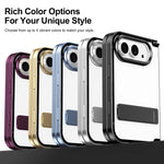 Aluminum Alloy Kickstand Case with Full Hinge Protection for iPhone Duo