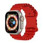 Durable Silicone Ocean Strap for Apple Watch