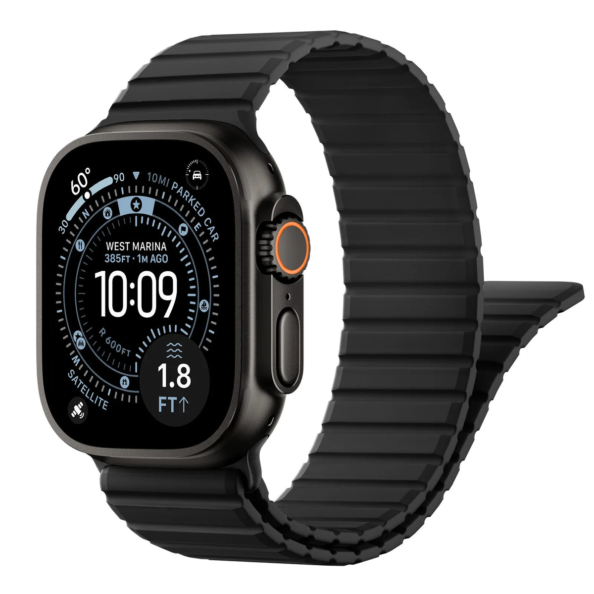 Silicone Loop Strap with Magnetic Closure for Apple Watch