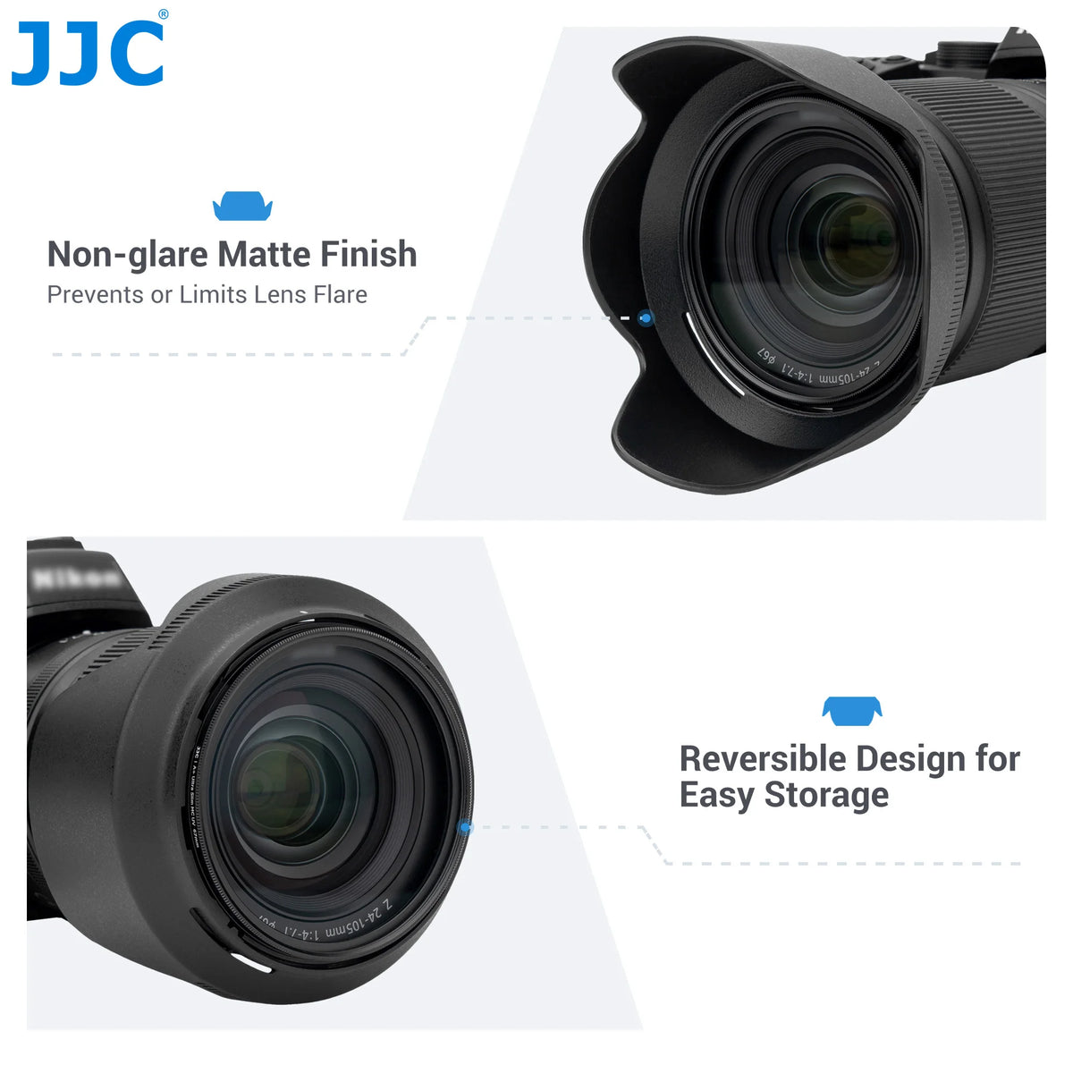 JJC Reversible Petal Lens Hood HB-93B