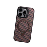 Creative Frosted MagSafe Case with Metal Kickstand for iPhone 16 Series