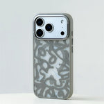 Frosted Graffiti MagSafe Case with Alloy Lens Cover for iPhone 17 Series