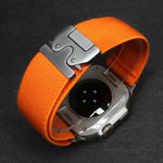 Soft Nylon Sports Band for Apple Watch with Metal Buckle