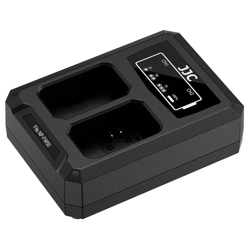 JJC USB Camera Battery Charger for Sony Alpha and Cyber-shot RX10 Series