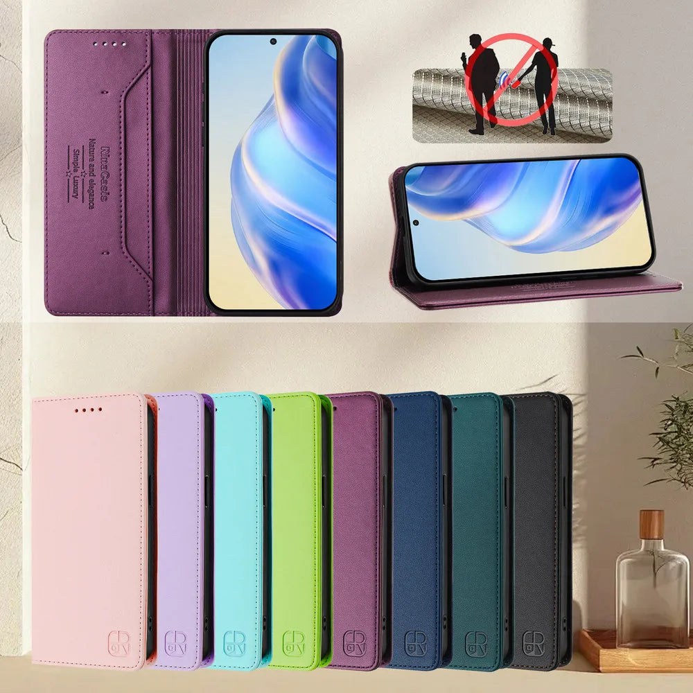 Premium Leather RFID Wallet Case for Samsung Galaxy S26 Series