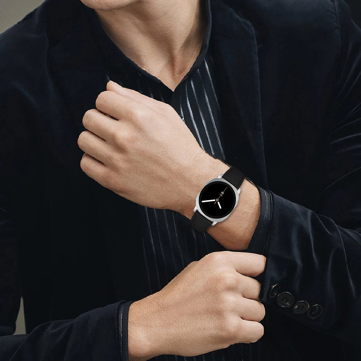 Premium Leather Replacement Band for Samsung Galaxy Watch 8 &  Galaxy Watch 8 Classic