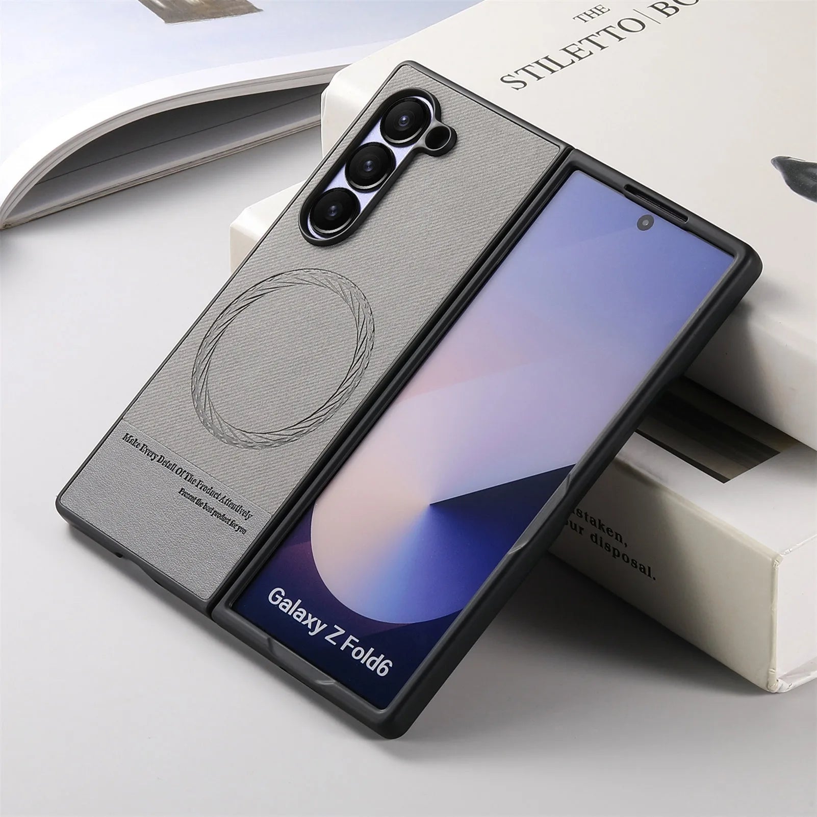 Premium Magnetic Leather Case for Samsung Galaxy Z Fold 6
