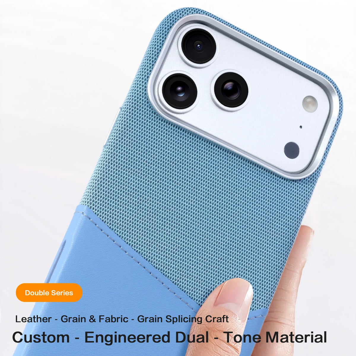 Slim Leather Card Holder Case with Raised Camera Lens Cover for iPhone 18 Series