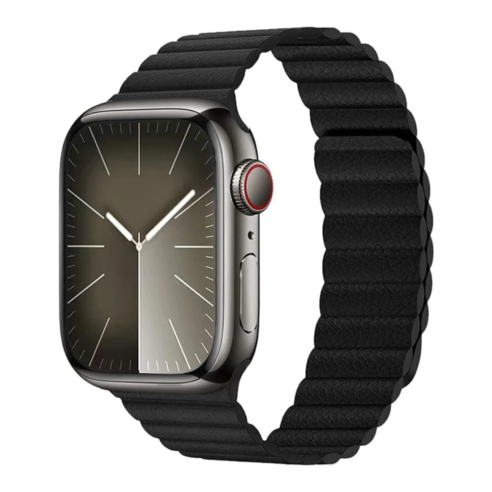 Premium Leather Magnetic Strap for Apple Watch