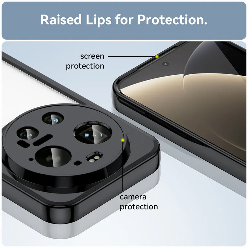 Transparent TPU Camera Protection Case for Xiaomi 17 Series