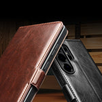 Business Leather Flip Phone Case With Card Slots for Samsung Galaxy S26 Series