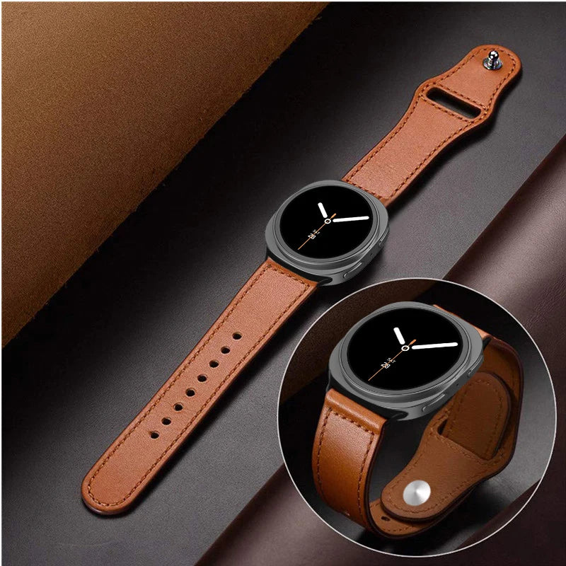 Premium Leather Bracelet for Samsung Galaxy Watch 8 & Galaxy Watch 8 Classic