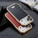 Premium Plating Leather Protective Case for iPhone 17 Series
