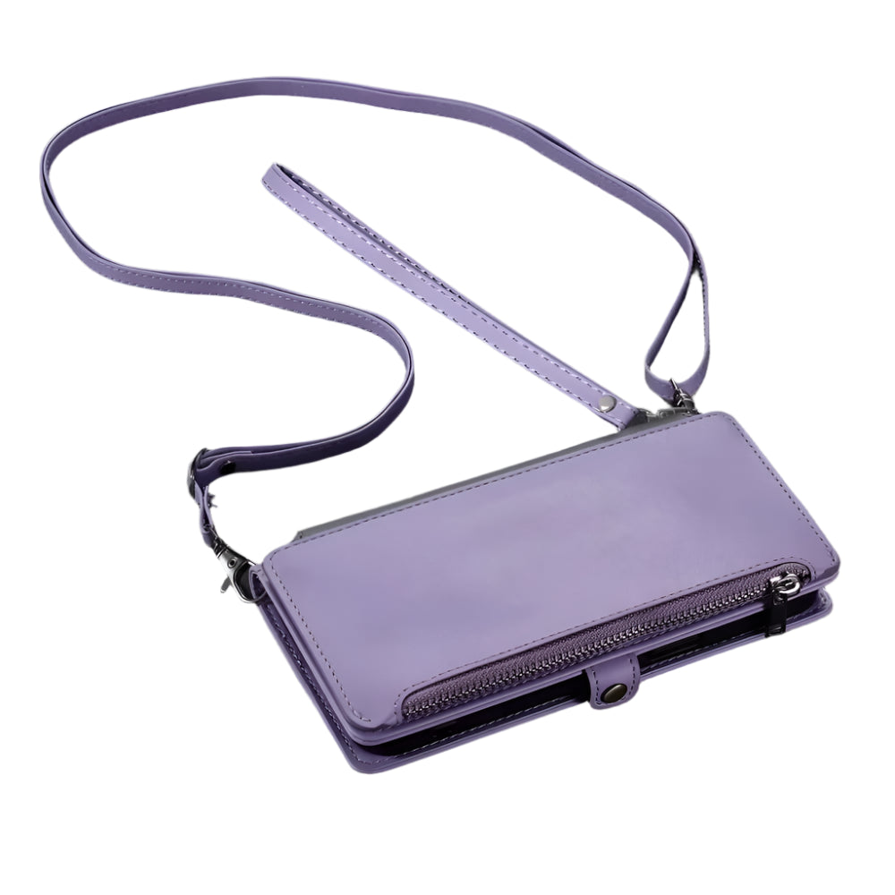 Zipper Wallet Crossbody Case for Samsung Galaxy S25 Series