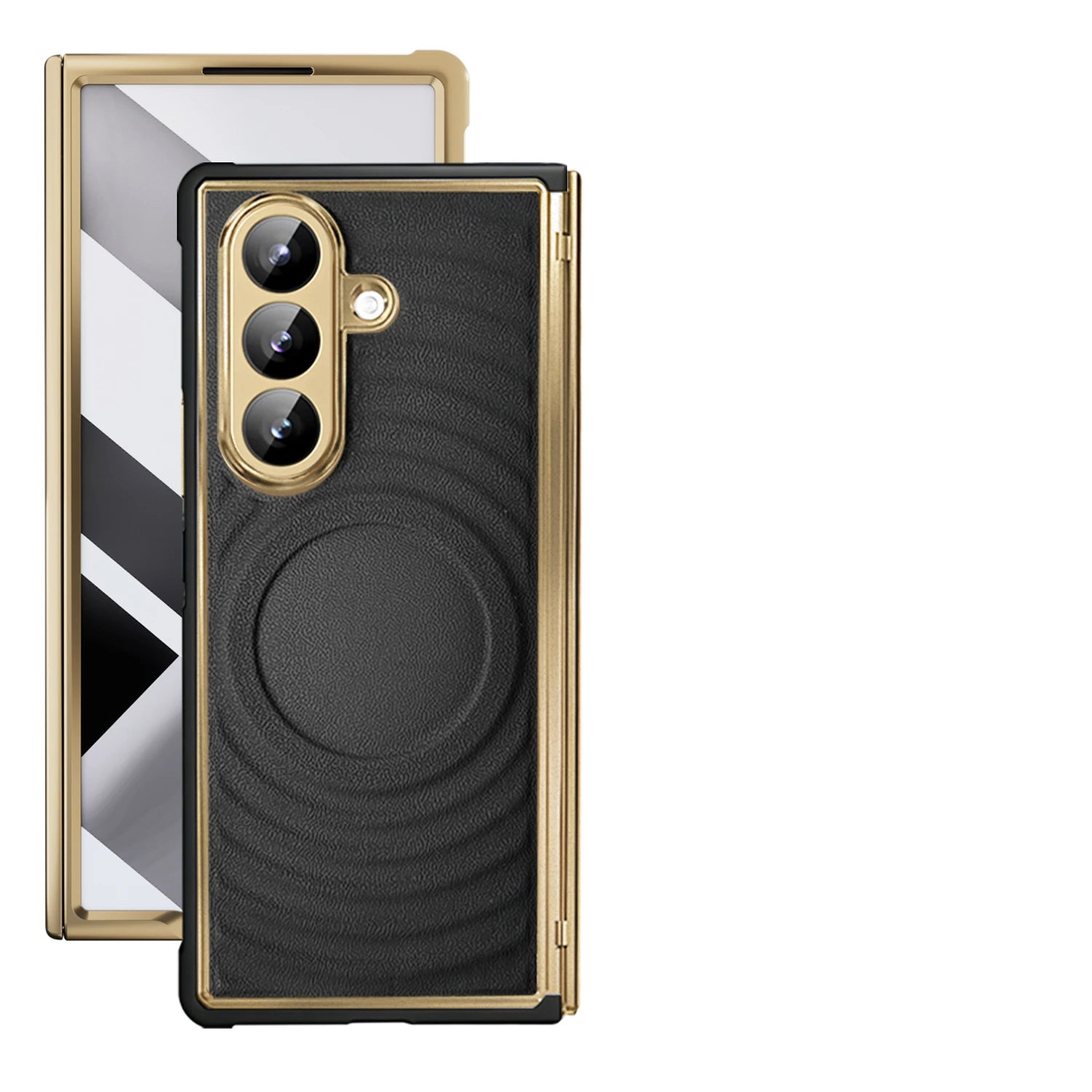 Samsung Galaxy Z Fold 7 Premium Magnetic Leather Case