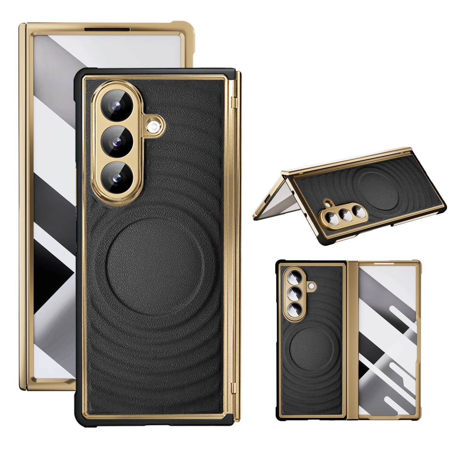 Samsung Galaxy Z Fold 7 Premium Magnetic Leather Case