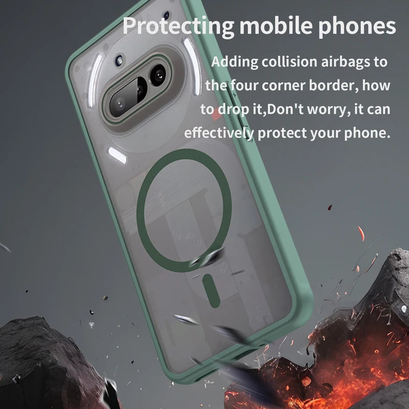Anti-Fingerprint Semi-Transparent Case for Nothing Phone 3a / 3a Pro