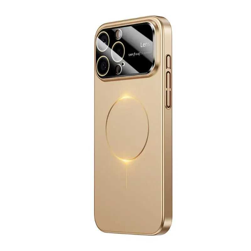 Hard Shell MagSafe Case with Lens Film Window for iPhone 16 Series