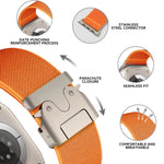 Soft Nylon Sports Band for Apple Watch with Metal Buckle