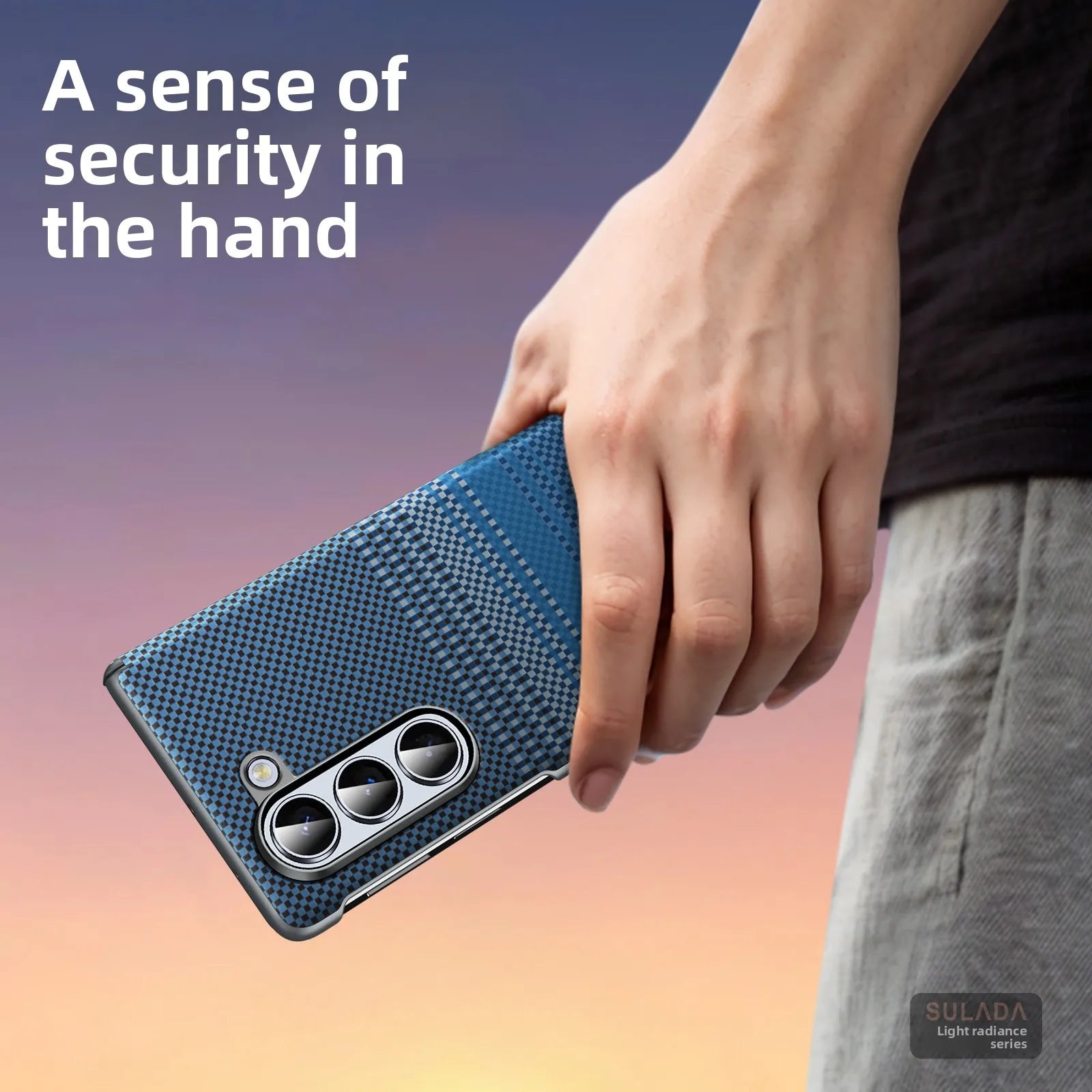 Durable Carbon Fiber Texture Magnetic Case for Samsung Galaxy Z Fold 6