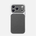 Luxury Lychee Texture Leather Case with Full Camera Protection for iPhone 17 Series