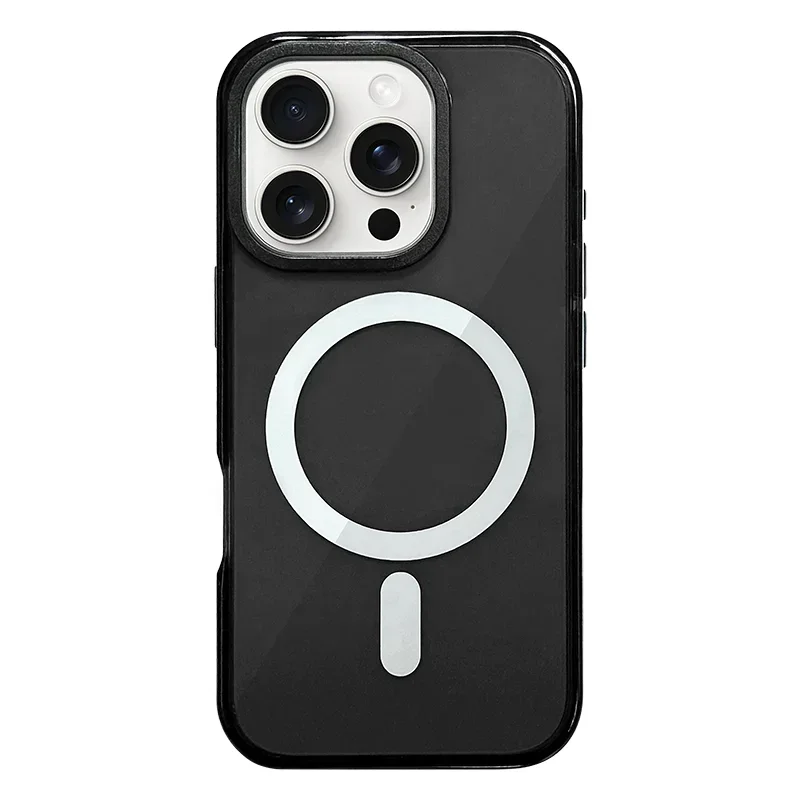 Soft Silicone Transparent Neon Color MagSafe Case for iPhone 16 Series