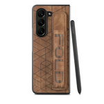 Elegant Leather Case for Samsung Galaxy Z Fold 6 with Wrist Strap & Pen Slot