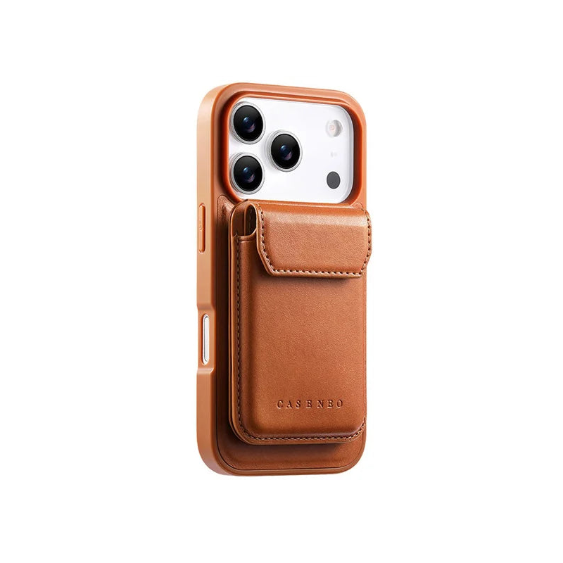 2-in-1 Detachable MagSafe Leather Wallet Case with Card Holder for iPhone 17 Series