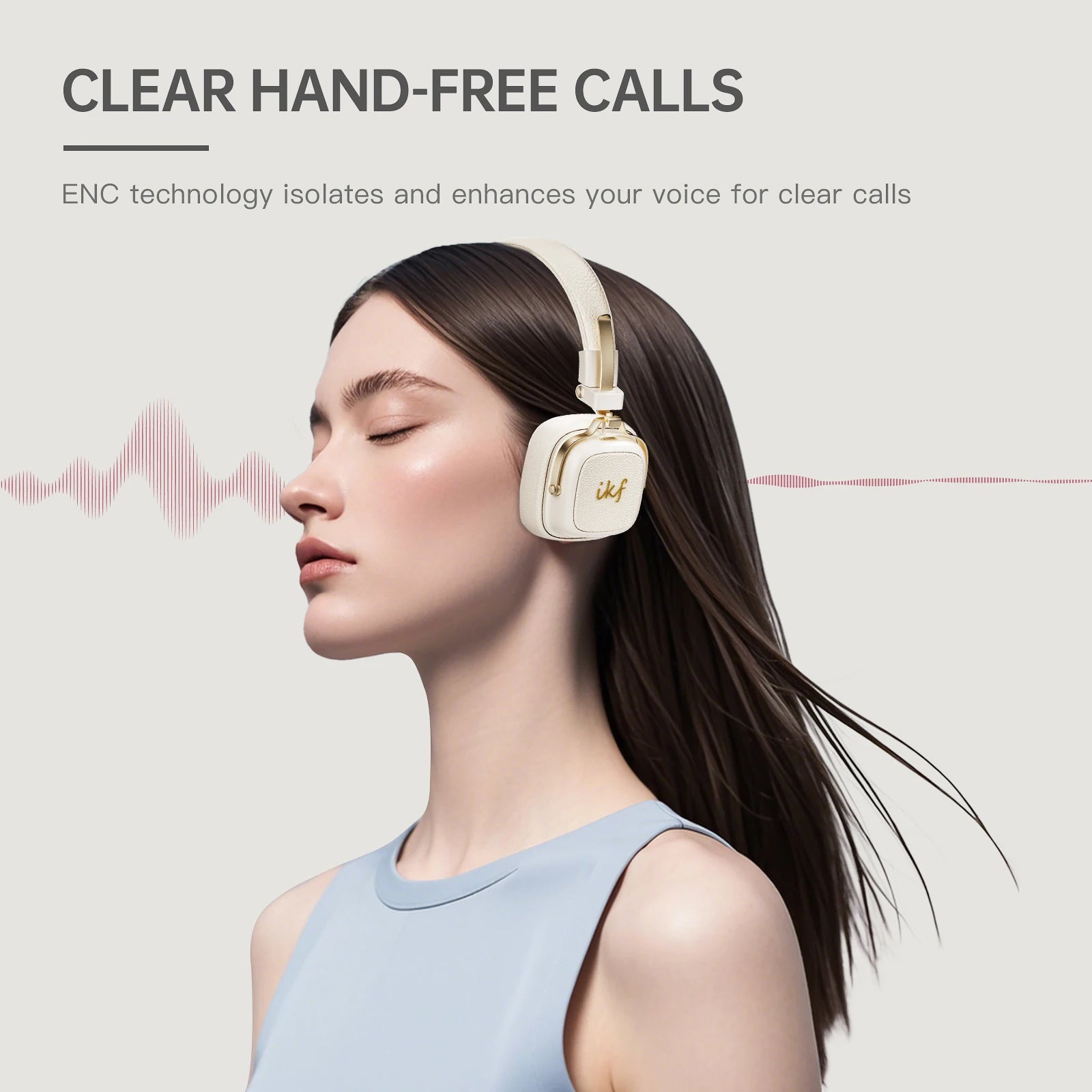 iKF E2 Over-Ear Bluetooth 6.0 Headphones