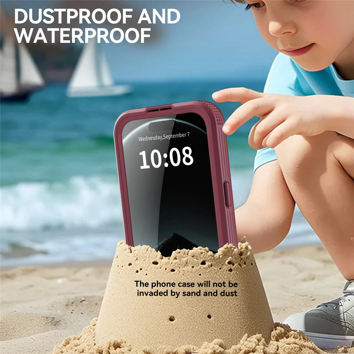 IP68 Waterproof MagSafe Case with Reinforced Corners for iPhone 18 Series