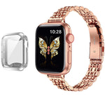 Luxury Slim Bracelet Band with Matching Case for Apple Watch