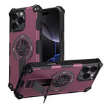 Shockproof Armor MagSafe Case with Invisible Fold Stand for iPhone 15 Series