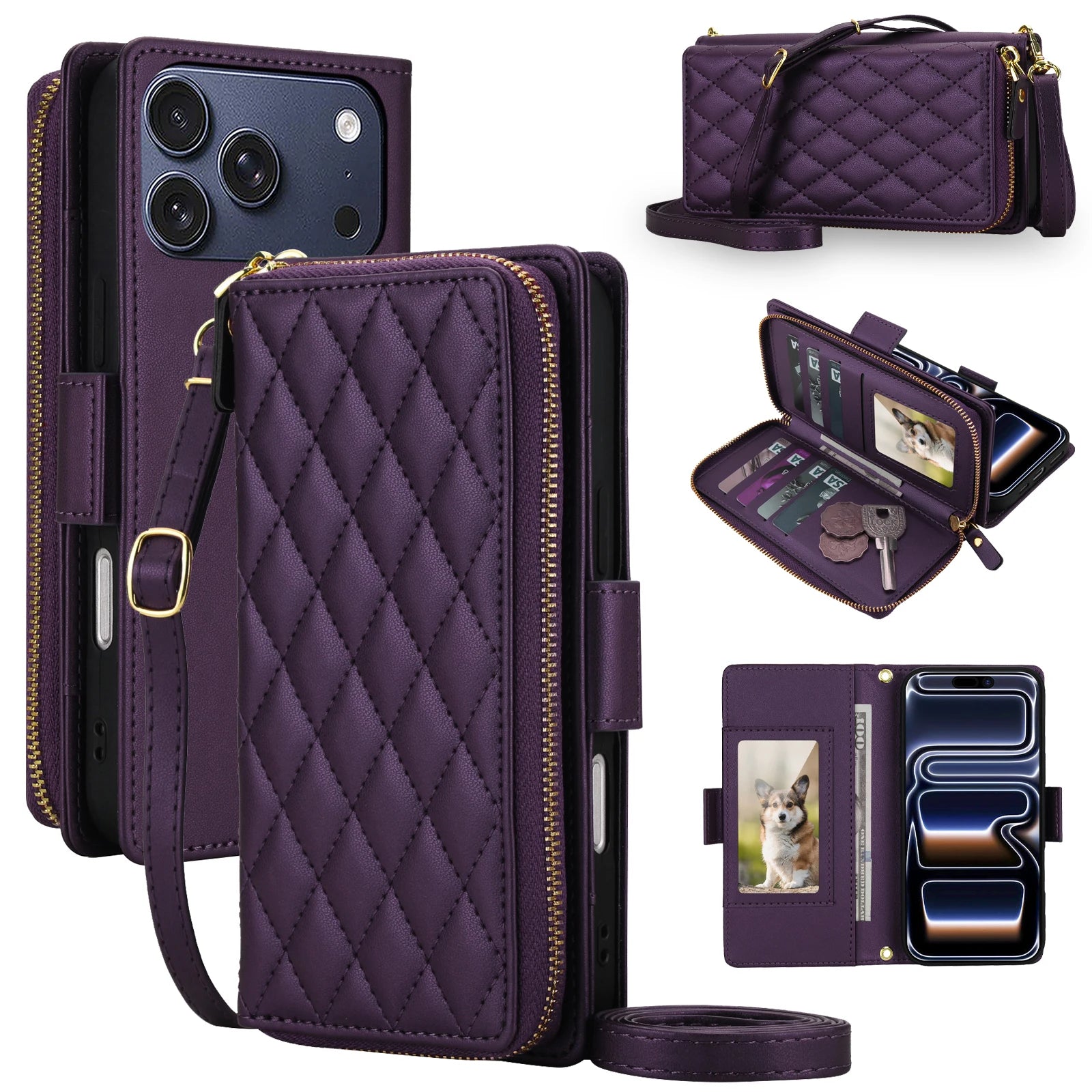 Crossbody RFID Wallet Case for iPhone 17 Series