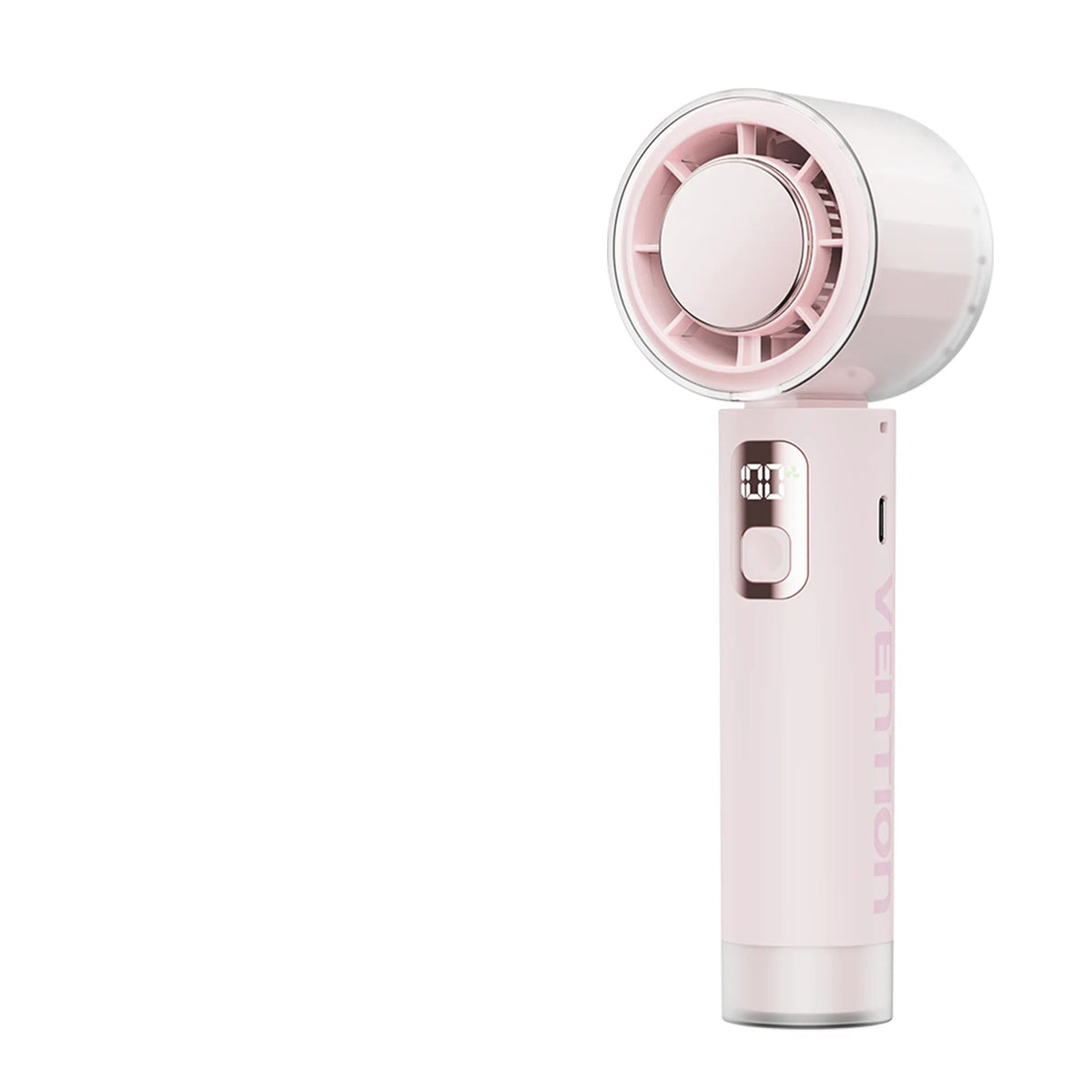 Vention Foldable Handheld Fan with LED Display and Lanyard