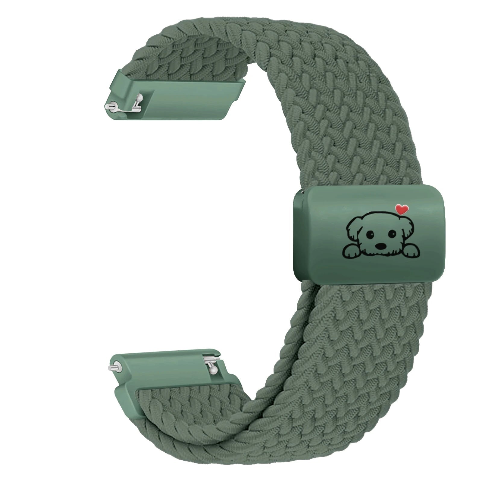 Cute Dog Design Magnetic Braided Strap for Samsung Galaxy Watch 8 & Galaxy Watch 8 Classic