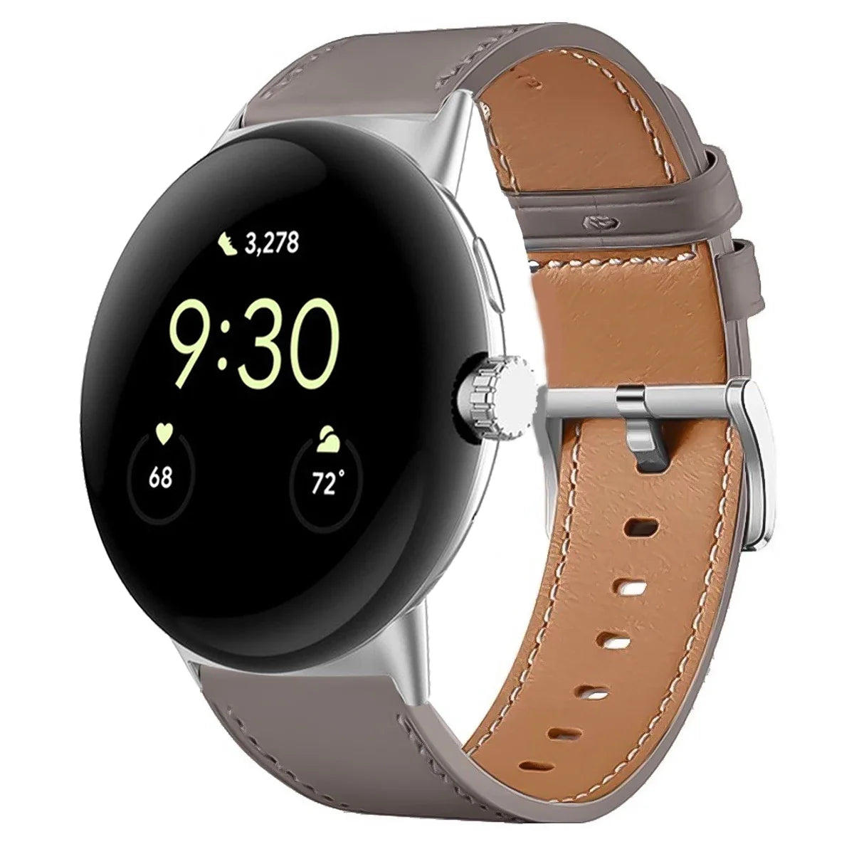 Premium Leather Replacement Strap for Google Pixel Watch 3