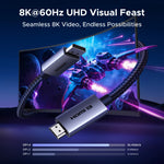 UGREEN Braided DisplayPort To HDMI 2.1 4K240Hz Cable