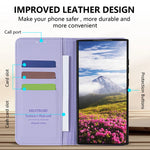 Skin-Friendly Leather Flip Case with Card Slot for Samsung Galaxy S26 Series