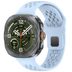 Perforated Silicone Sport Band with Quick-Release Connector for Samsung Galaxy Watch Ultra 2