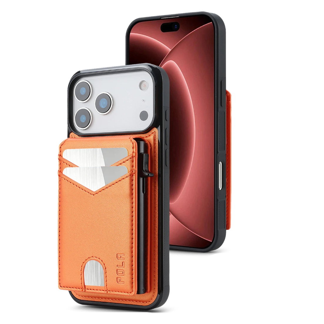 Shockproof Leather MagSafe Case with Detachable Wallet Pouch for iPhone 18 Series