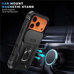 Heavy-Duty Military Armor Case with Sliding Camera Protection for iPhone 17 Series
