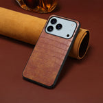 Premium Alligator Pattern Leather Protective Case for iPhone 17 Series