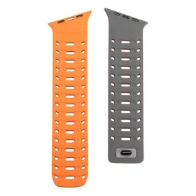 Perforated Silicone Magnetic Band with One-Hand Fastening for Apple Watch