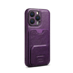 Shockproof Leather Wallet Case with Kickstand for iPhone 16 Series