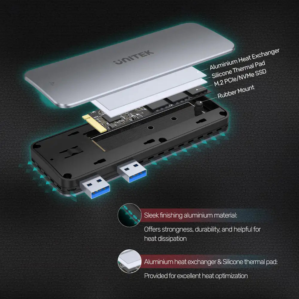 Unitek High-Speed 10Gbps NVMe SSD Enclosure