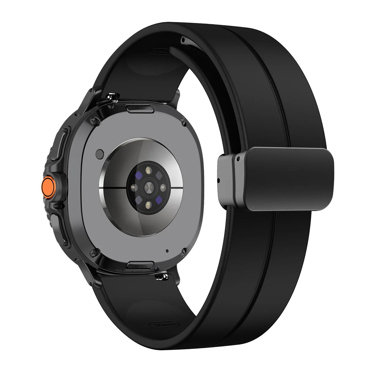 Silicone Magnetic Buckle Strap for Samsung Galaxy Watch 8 /  Galaxy Watch 8 Classic