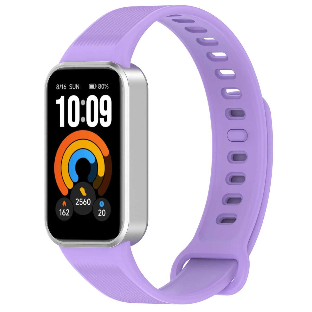 Silicone Ribbed Band with Adjustable Buckle for Xiaomi Smart Band 11 Active